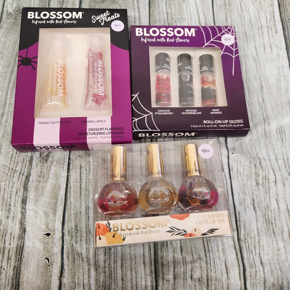 Blossom Brand Cuticle Oil & Lip Gloss Bundle.